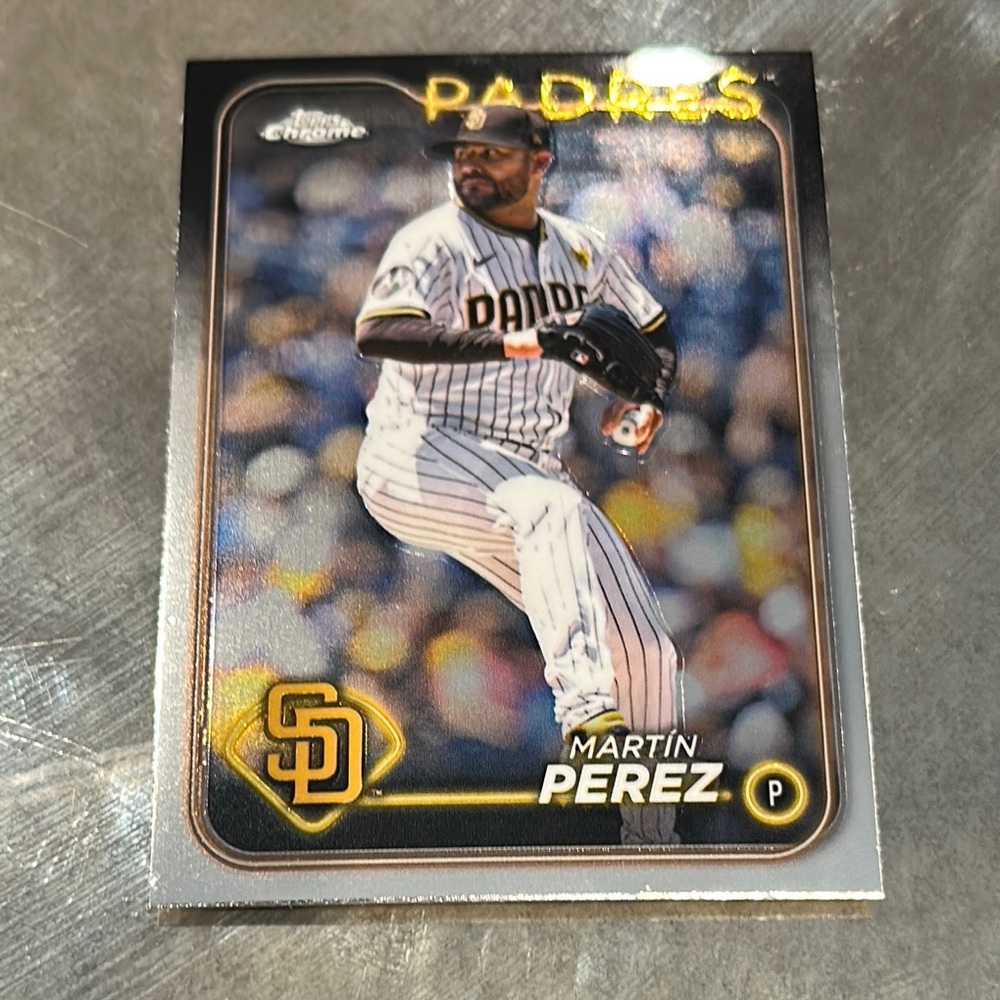 Topps Padres Baseball Card - Black, Gold, White